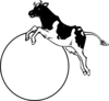 Cow Jumping Over Moon Clip Art